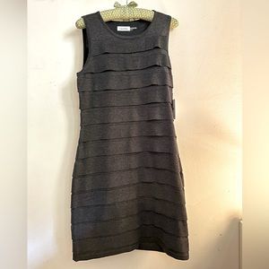 NWT Vintage Calvin Klein party dress in Charcoal, petite medium